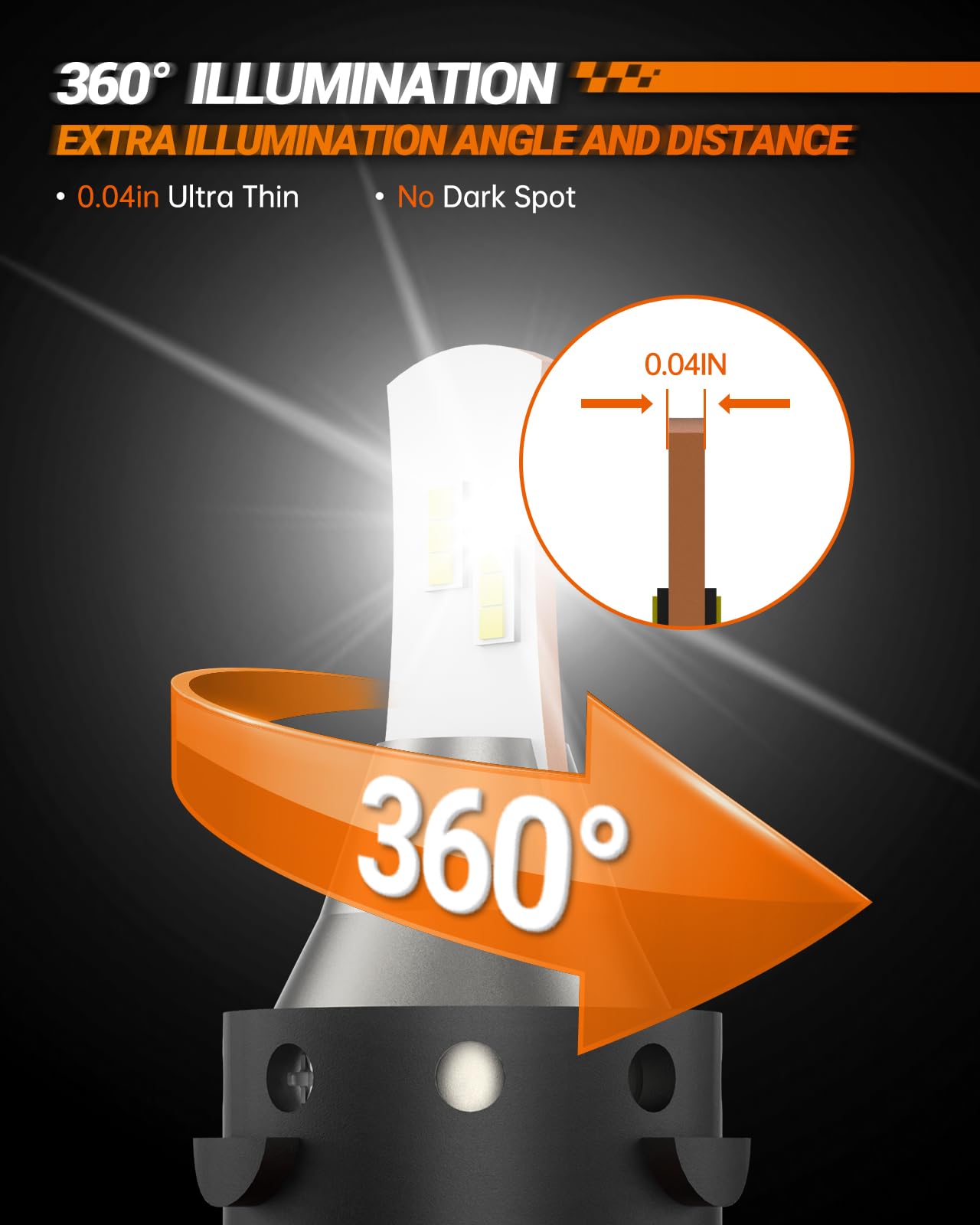 SEALIGHT H13 9008 Fog Light, L2 Series H13 Powersports, 46,000LM 800 Percent Brighter, 6000K 9008 Light, Pack of 2 - Image 5